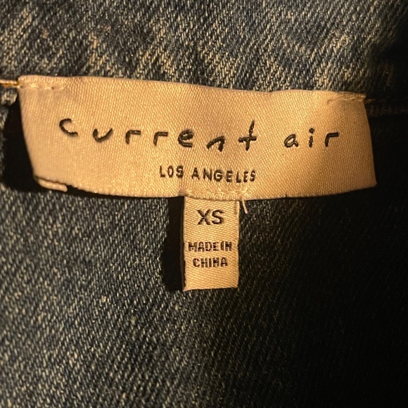 NEW! Current Air Denim Peplum Overlay Jean Jacket Size XS - Picture 13 of 15